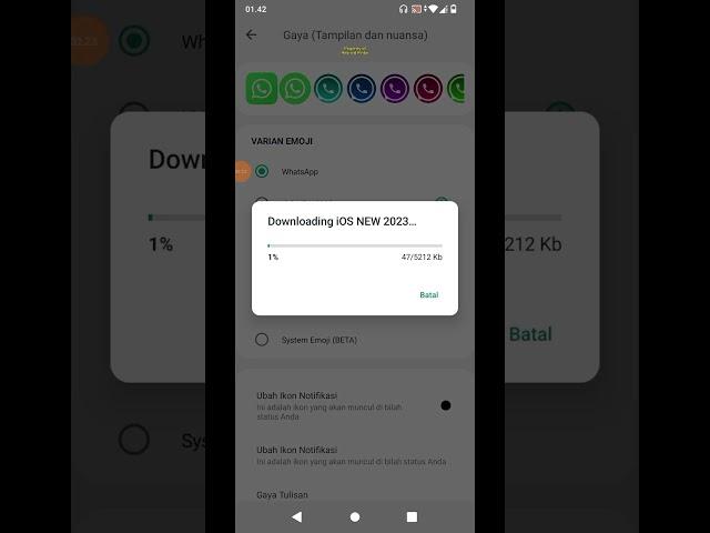 Ubah emoji android jadi iphone-wa ios 2024 #wa #iphone #ios #fyp #trending #music #whatsapp #mbwa