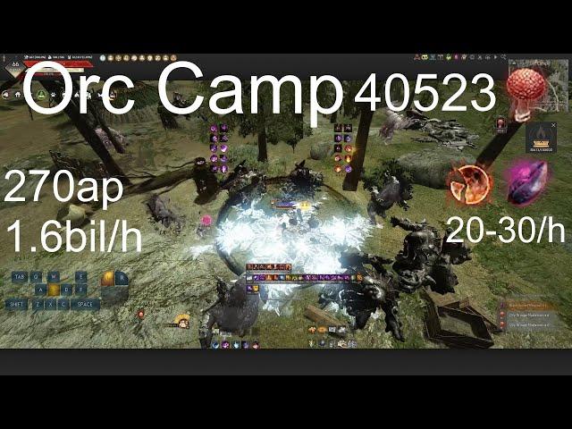 BDO Orc Camp - Awakening Nova 270ap, 40523 yellow (agris on 5 orgs)