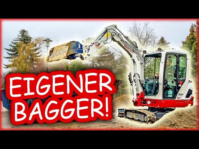 ERDARBEITEN mit EIGENEM BAGGER !!! | Takeuchi TB 225 | Home Build Solution