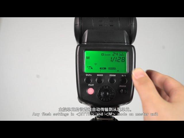 Operation Illustration of VISICO VS-765 speedlite