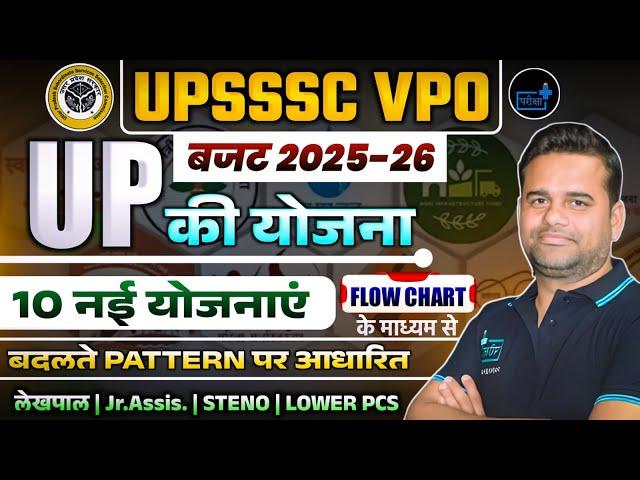 UPSSSC VPO 2025 | UP 10 NEW INTRODUCED SCHEME UP Budget 2025-26 (Flow Chart) | NEW PARRERN MCQs 05