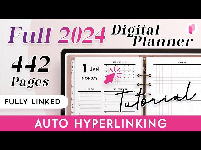 How to make a Full Digital Planner for 2024 - Hyperlinked