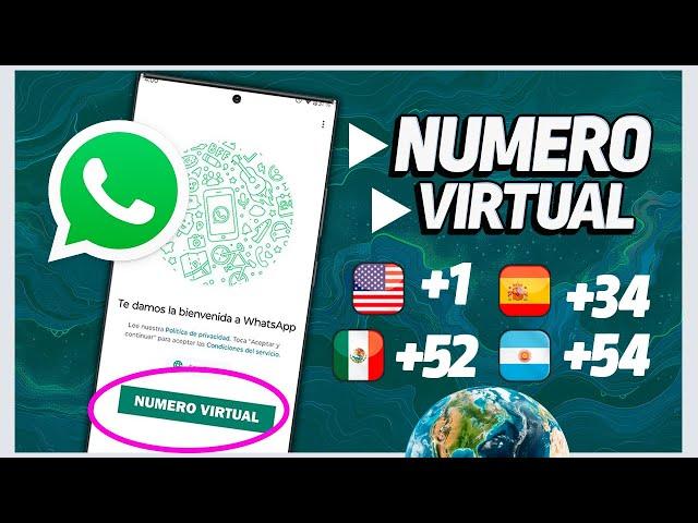  CONSIGUE un NUMERO VIRTUAL GRATIS Para Registrarte en WHATSAPP 2024