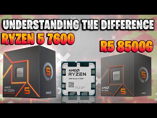 Ryzen 5 7600 vs Ryzen 5 7500f vs R5 8500G vs R5 8400F | The Difference