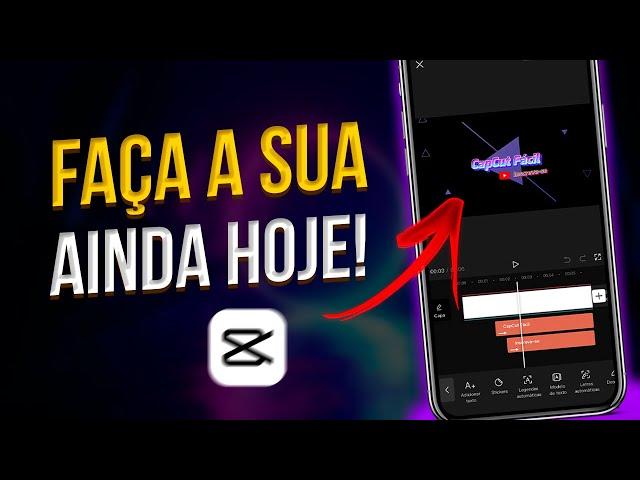  Como fazer INTRO para VÍDEOS PELO CELULAR (Aplicativo CapCut)