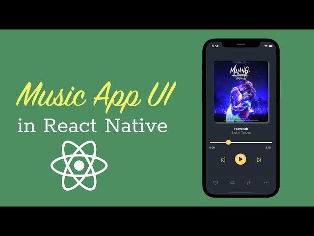 Music App UI in React Native | Create a Music Player in React native