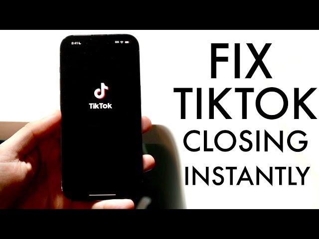 How To FIX TikTok Closing By Itself!