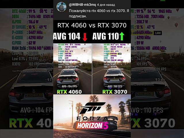 RTX 4060 vs RTX 3070 game test#gaming #pc #fps #productreview