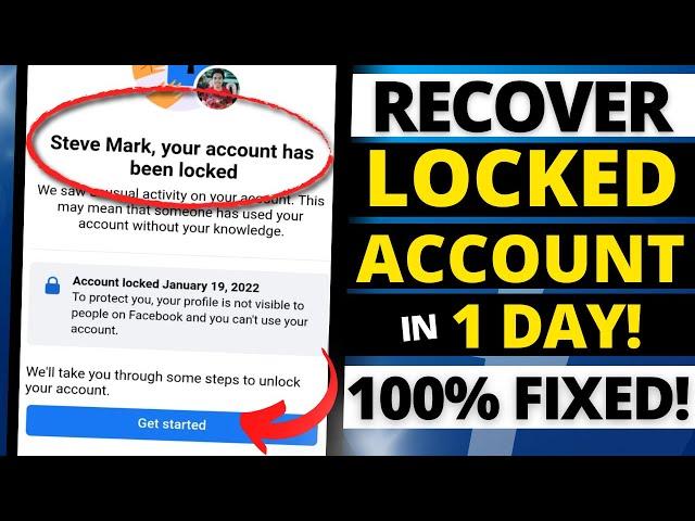 YOUR ACCOUNT HAS BEEN LOCKED FACEBOOK 2022 l HOW TO RECOVER LOCKED FACEBOOK ACCOUNT l NO VALID ID