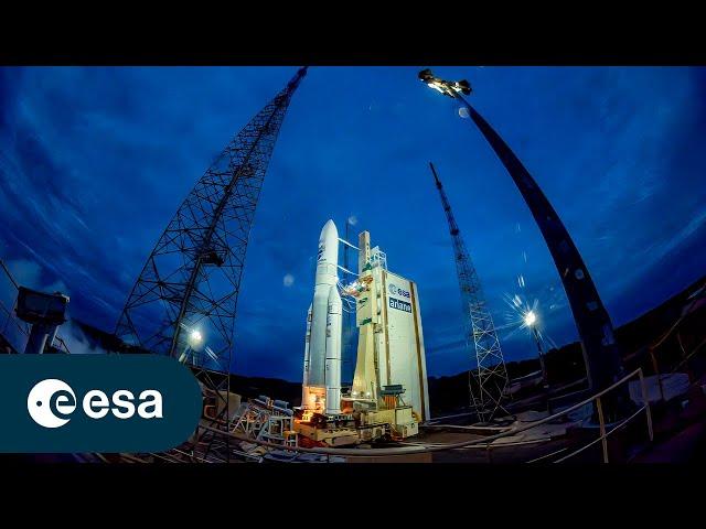 Final Ariane 5 liftoff | Launch preparation timelapse