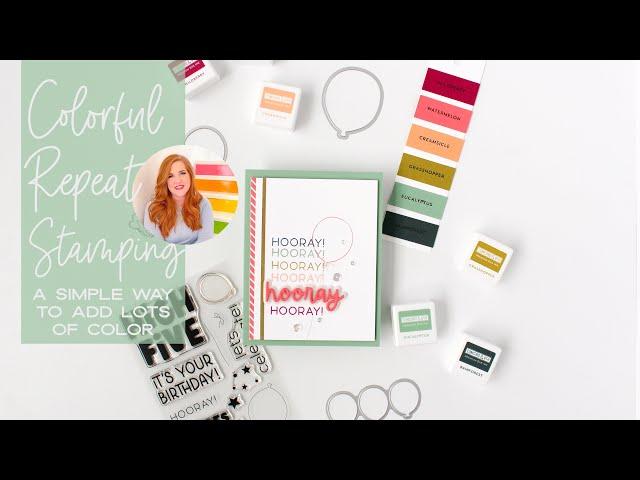 Colorful Repeat Stamping   A Simple Way To Add Lots Of Color