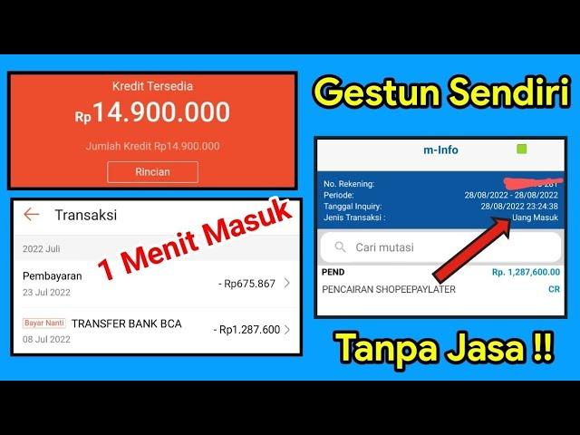 Cara Mencairkan Limit Shopee Paylater Sendiri Ke Rekening & Saldo Dana - Gestun SPaylater