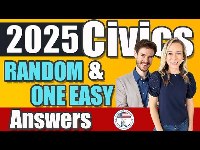 [2025] 100 civics questions ONE EASY answers US naturalization test | 2008 Civics Test Officer Kirk