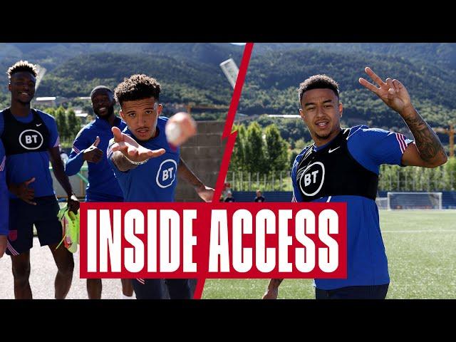 Lingard Wins Don't Flinch Challenge, Rondos & Preparing for Andorra | Inside Access | England