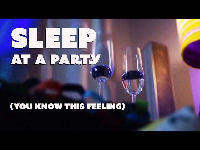 Sleeping on the couch at a party - (3 hours background ambience - noise, music and chatter)