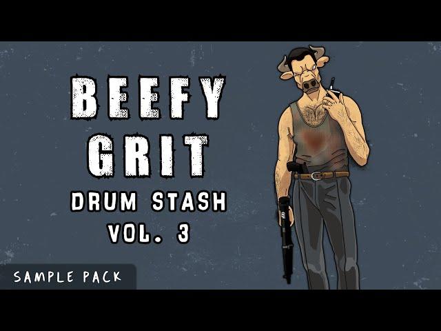 BEEFY GRIT DRUM STASH, VOL. 3 | Sample Pack | Lo-Fi Boom Bap Drum Kits