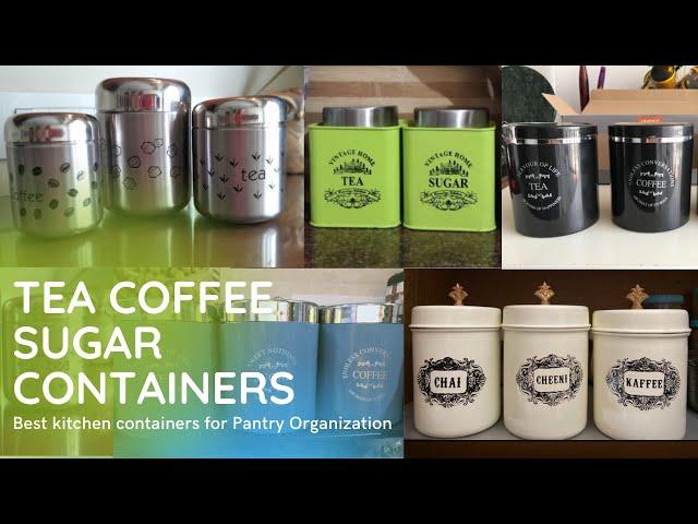 Tea coffee sugar containers | Best kitchen containers | Amazon kitchen essentials | kitchen decor