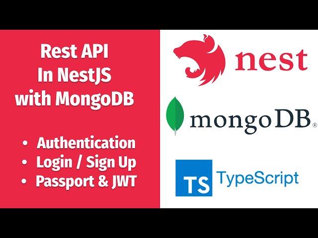 NestJs REST API with MongoDB #4 - Authentication, Login/Sign Up, assign JWT and more