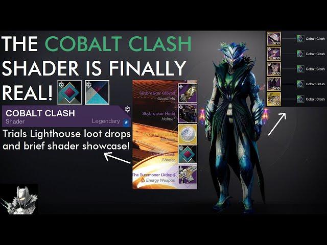 Destiny 2: Trials of Osiris - Cobalt Clash Shader Dropping FINALLY! (First Final Shape Flawless)