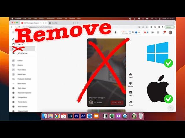 [2023 WORK] Remove Youtube SHORTS all PC & Laptop 