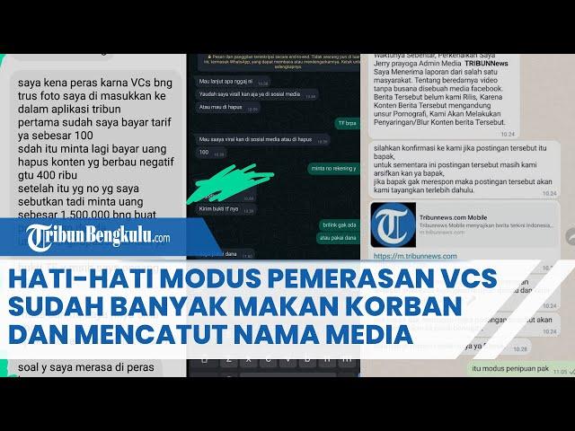 Hati hati Modus Pemerasan VCS, Sudah Banyak Makan Korban dan Mencatut Nama Media