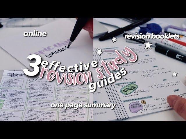 BACK TO SCHOOL REVISION METHODS  EFFECTIVE STUDY GUIDES