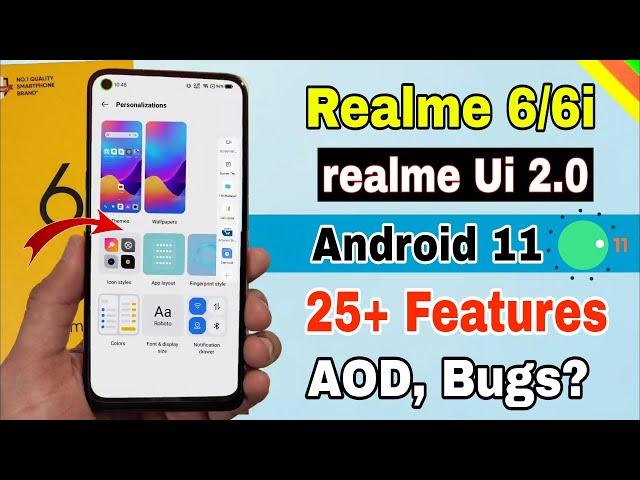 Realme 6 & 6i realme Ui 2.0 Android 11 update full review | Realme ui 2.0 realme 6 features