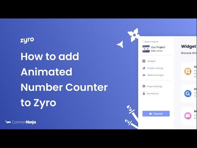 How to add an Animated Numbers Counter to Zyro