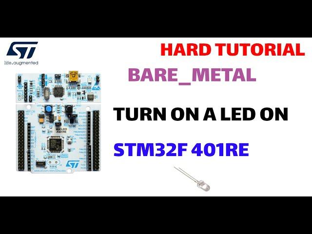 STM32F 401RE - TURN ON A LED [HARD] | Bare Metal Programming | Code to win