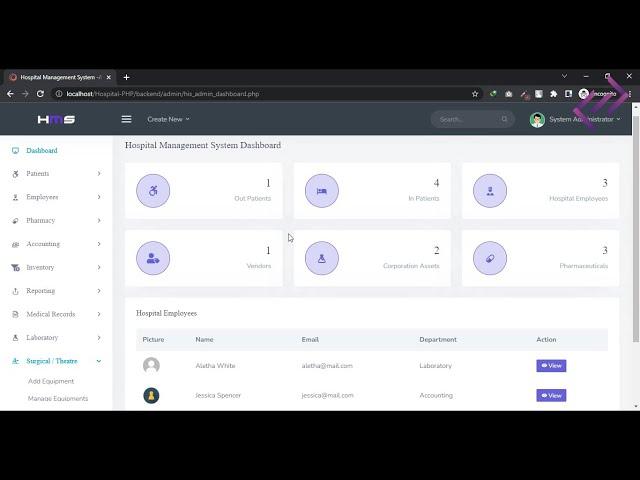 Hospital Management System Project in PHP with Source Code - CodeAstro