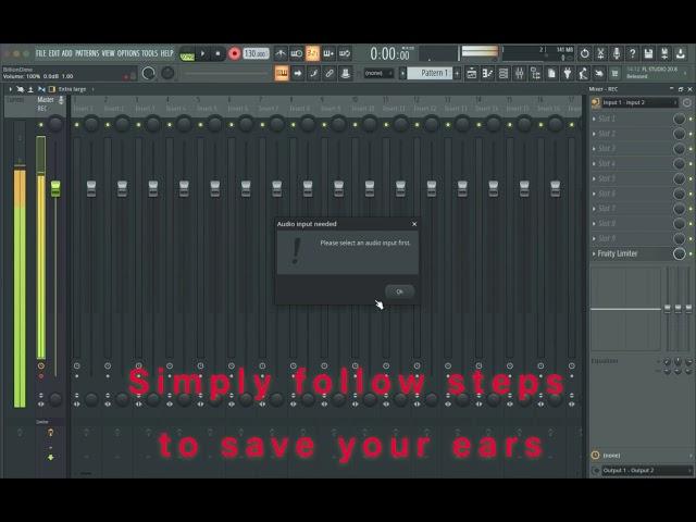 Stop Input Mic Noise problem instantly in Fl studio