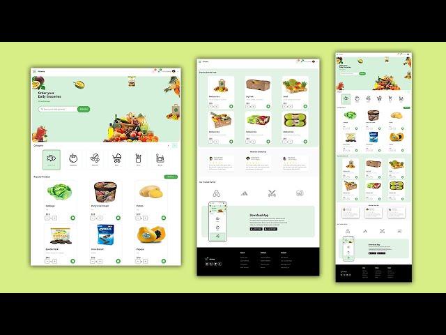 Vuejs - Vuetify JS, How to create a Responsive E-Grocery Website System | Grocery e-Commerce Website