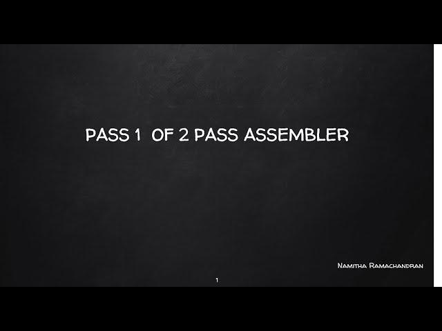 PASS1 OF 2 PASS ASSEMBLER-C PROGRAM