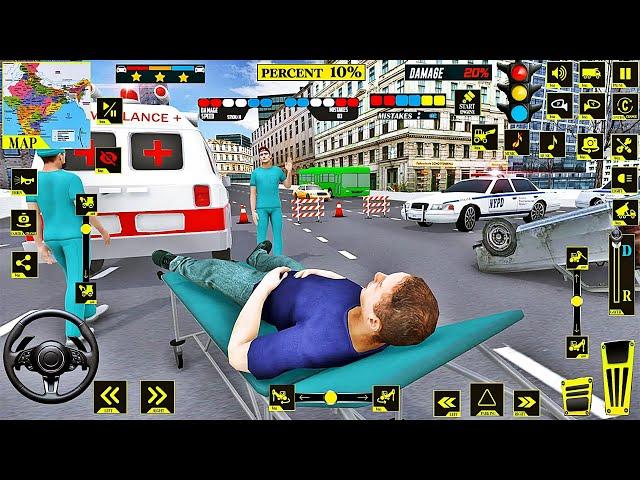 City Ambulance Rescue Driving - Emergency Ambulance Simulation 3D - gameplay Android