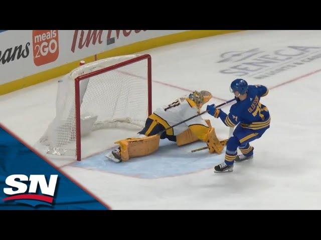 Sabres' Victor Olofsson Makes Sweet Inside Out Move To Score On Penalty Shot