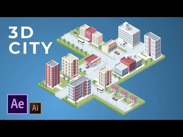 Create a 3D Isometric City in After Effects | Motion Graphics Tutorial