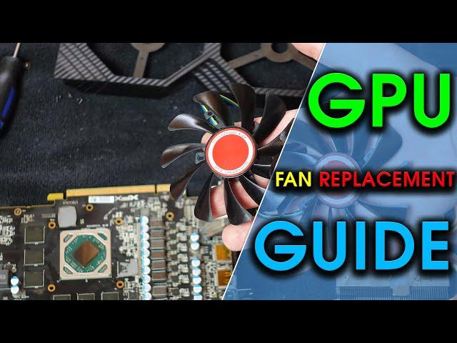 XFX GPU FAN REPLACEMENT Guide And Thermal Paste Application