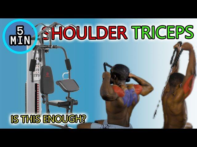 MULTI GYM 5 MIN TRICEP & SHOULDER WORKOUT (PT.3)