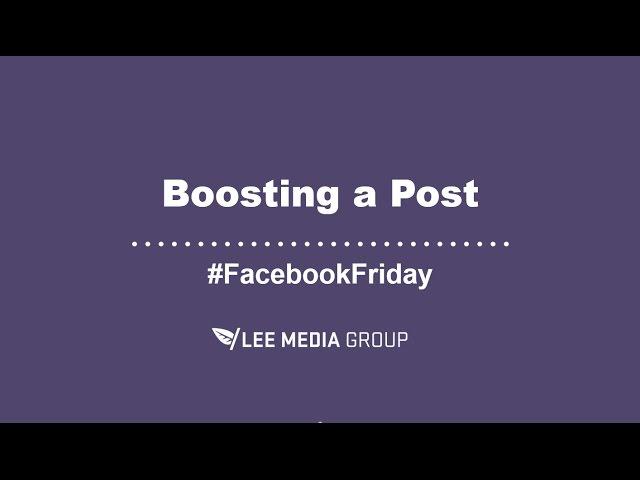 How to Boost Posts on Facebook