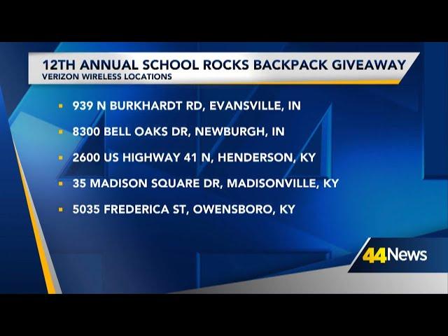 Local Verizon Wireless stores to host 12th Annual “School Rocks Backpack Giveaway”