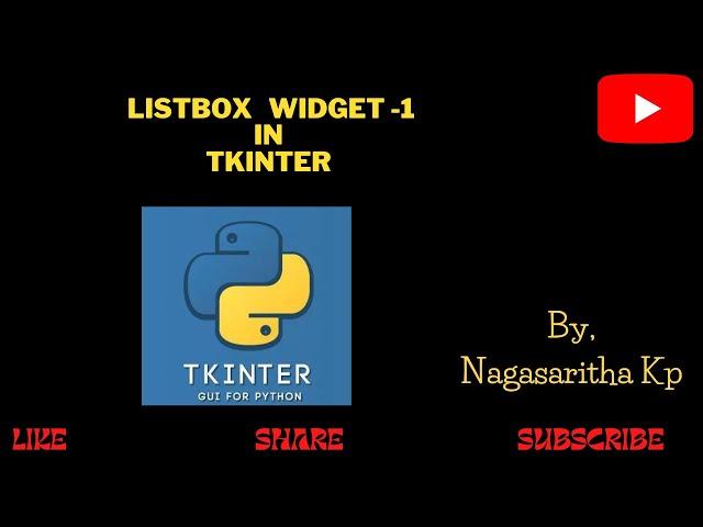 T_26 - LISTBOX WIDGET, inserting elements into Listbox in Tkinter