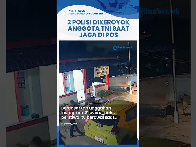 Viral Video Rekaman CCTV Aksi Pengeroyokan Dua Anggota Polresta Barelang, Pelaku Diduga Prajurit TNI