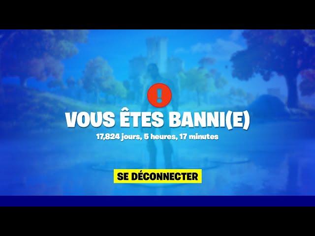 Fortnite m'a banni à vie (j'arrête tout..)