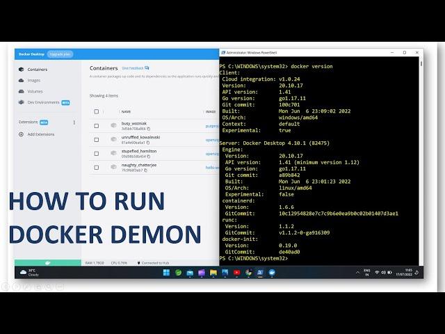 Docker daemon is not running(Solution) || Risab Vishwakarma