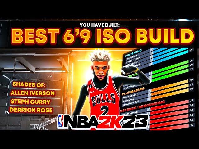 *NEW* BEST 6’9 ISO BUILD IN NBA 2K23 CURRENT GEN + BEST BADGES! Best shooting iso build NBA 2K23