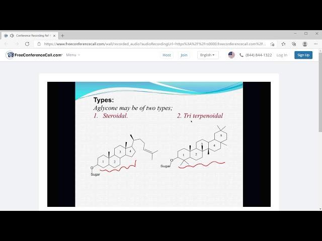 عقاقير || د.دنيا ؛ saponin glycosides  الساعة الاولى