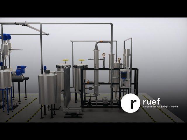 3d animation for extraction equipment manufacturer