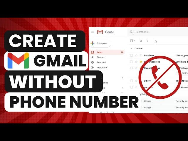 How To Create Gmail Account Without Phone Number - 2024 Easy Step-by-Step Tutorial