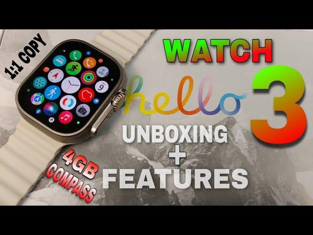 HELLO WATCH 3 (unboxing + features)