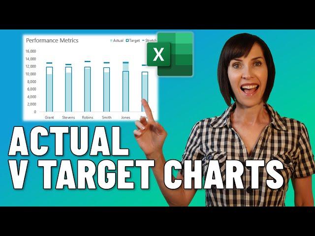 Impress Your Boss with this Excel Actual v Target Chart Technique - Quick and Easy!